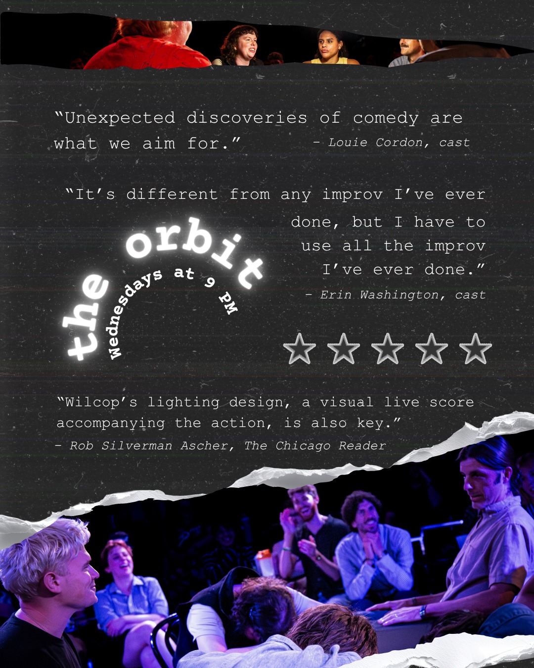Press quotes and reviews for The Orbit at iO Theater Chicago
